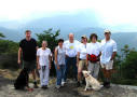 FOR on a mtn hike 10-13-02: Scott C., Beth H., Suzanne, Martin C., Sally H., Leanna A., Richard H. - plus canines Duke and "Crazy" Sadie!